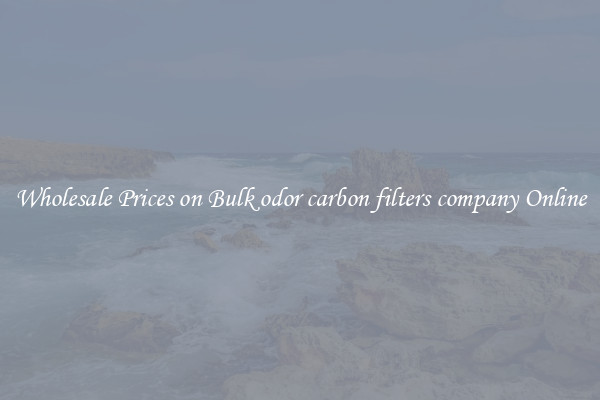 Wholesale Prices on Bulk odor carbon filters company Online