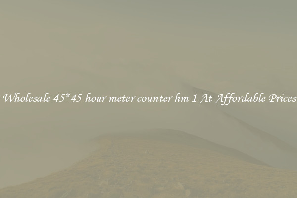 Wholesale 45*45 hour meter counter hm 1 At Affordable Prices