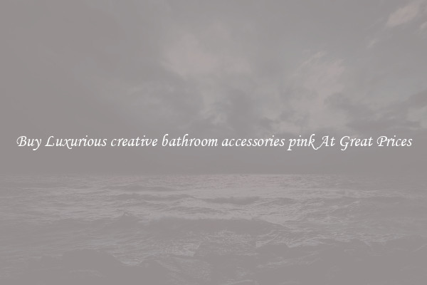 Buy Luxurious creative bathroom accessories pink At Great Prices
