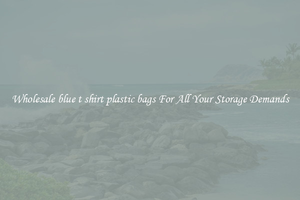 Wholesale blue t shirt plastic bags For All Your Storage Demands