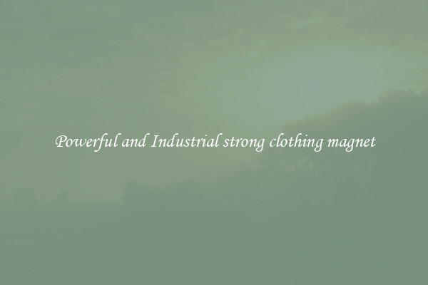 Powerful and Industrial strong clothing magnet