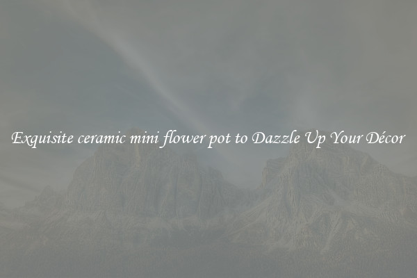 Exquisite ceramic mini flower pot to Dazzle Up Your Décor 