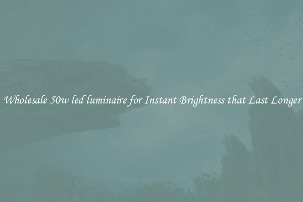 Wholesale 50w led luminaire for Instant Brightness that Last Longer