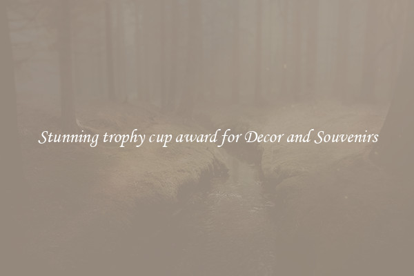 Stunning trophy cup award for Decor and Souvenirs