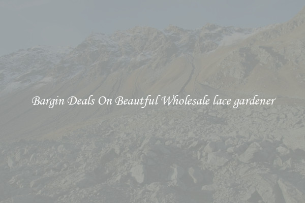 Bargin Deals On Beautful Wholesale lace gardener